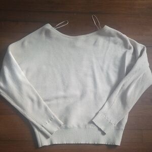 Fashion Nova Off-the-Shoulder Cream Sweater